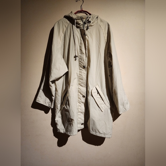 Pacific Trail Outdoor Wear Women’s Full Zip Hood Jacket Creme Front Pockets - Picture 3 of 7